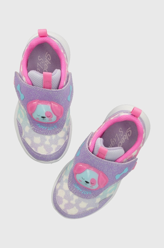 Παιδικά αθλητικά παπούτσια Skechers GLIMMER KICKS μικρό μωβ 302698N