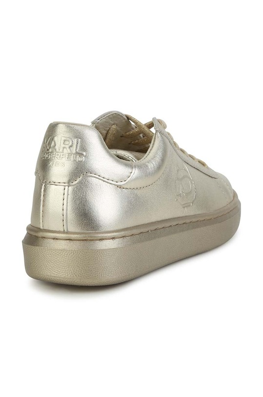 Девочка Детские кожаные кроссовки Karl Lagerfeld Z19115.27.35 золотой