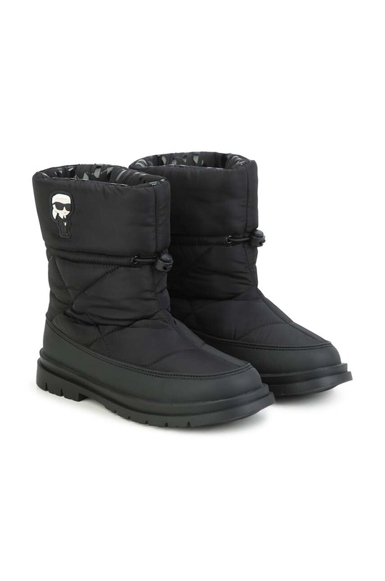 Karl Lagerfeld śniegowce dziecięce Z19119.36.39 czarny