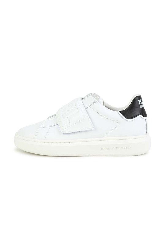 Παιδικά δερμάτινα αθλητικά παπούτσια Karl Lagerfeld Z29070.27.35 λευκό