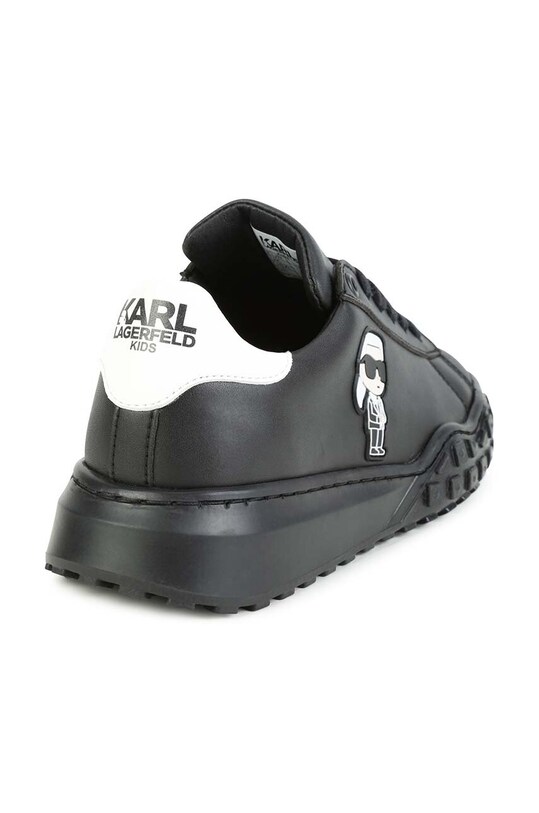 Chłopiec Karl Lagerfeld sneakersy skórzane dziecięce Z29073.27.35 czarny