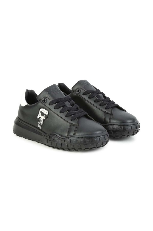 Karl Lagerfeld sneakersy skórzane dziecięce niska czarny Z29073.36.39