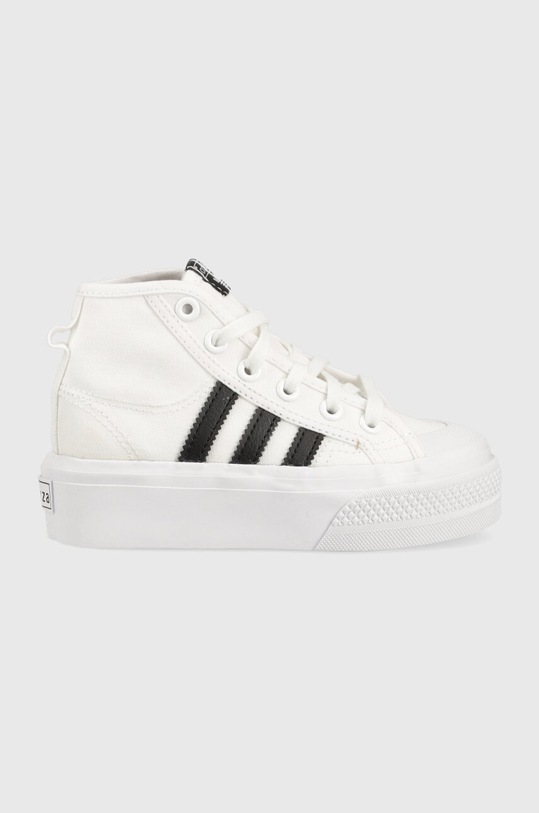 adidas Originals tenisi copii NIZZA PLATFORM MID textil alb GY9954
