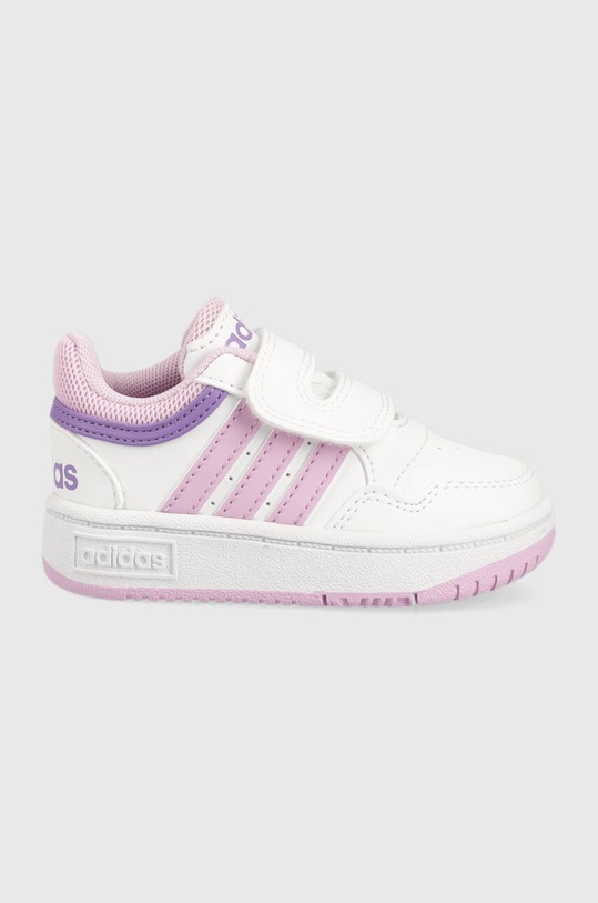Παιδικά αθλητικά παπούτσια adidas Originals HOOPS 3.0 CF I απομίμηση λείου δέρματος λευκό IF7734