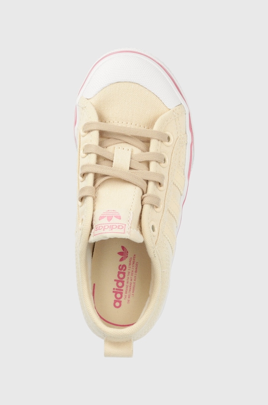 adidas Originals tenisówki dziecięce NIZZA PLATFORM C beżowy IF5144