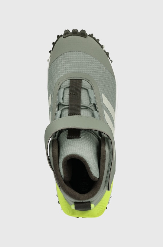 Дитячі черевики adidas FORTATRAIL EL K зелений IG7265