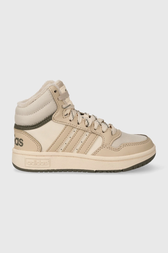 adidas Originals sneakersy dziecięce HOOPS MID 3.0 K wysoka beżowy IF7738