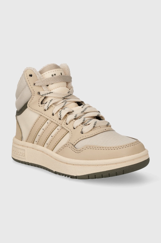 adidas Originals sneakersy dziecięce HOOPS MID 3.0 K IF7738 beżowy AW23