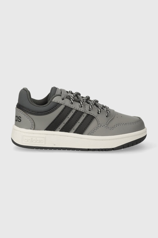 Παιδικά αθλητικά παπούτσια adidas Originals HOOPS 3.0 K απομίμηση λείου δέρματος γκρί IF7748
