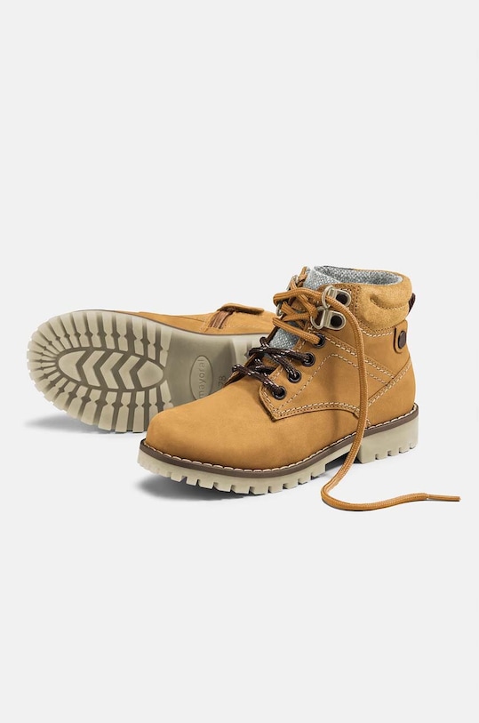 Mayoral ghete de iarna pentru copii din piele cu snur galben 44429.58B.Mini