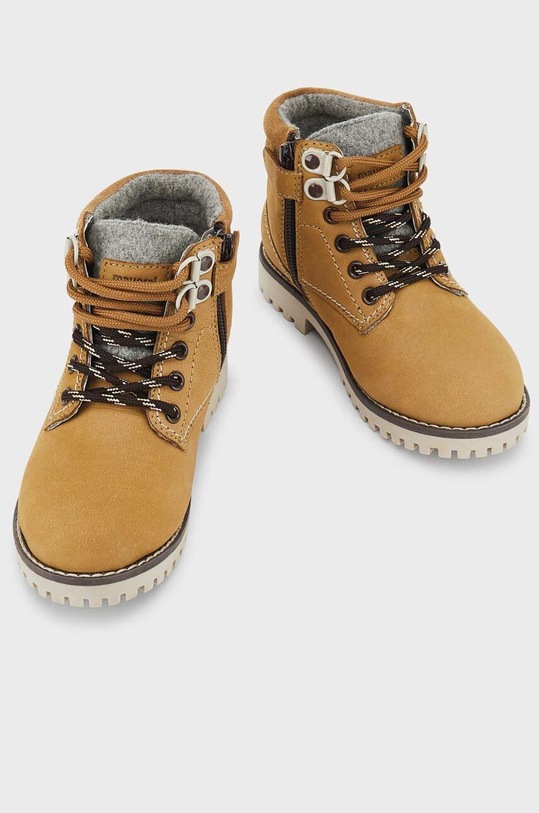 Băieți Mayoral ghete de iarna pentru copii din piele 44429.58B.Mini galben