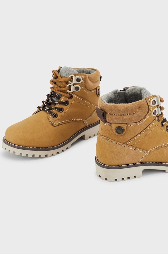 Mayoral ghete de iarna pentru copii din piele 44429.58B.Mini galben