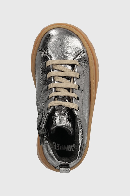 Дитячі шкіряні туфлі Camper Brutus FW срібний K900291