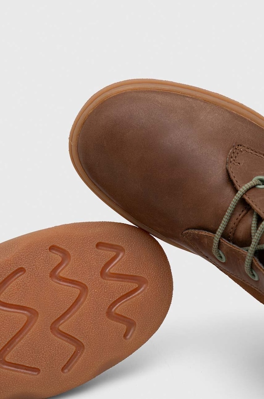 Camper buty zimowe skórzane dziecięce Kiddo Kids brązowy K900280.28.38