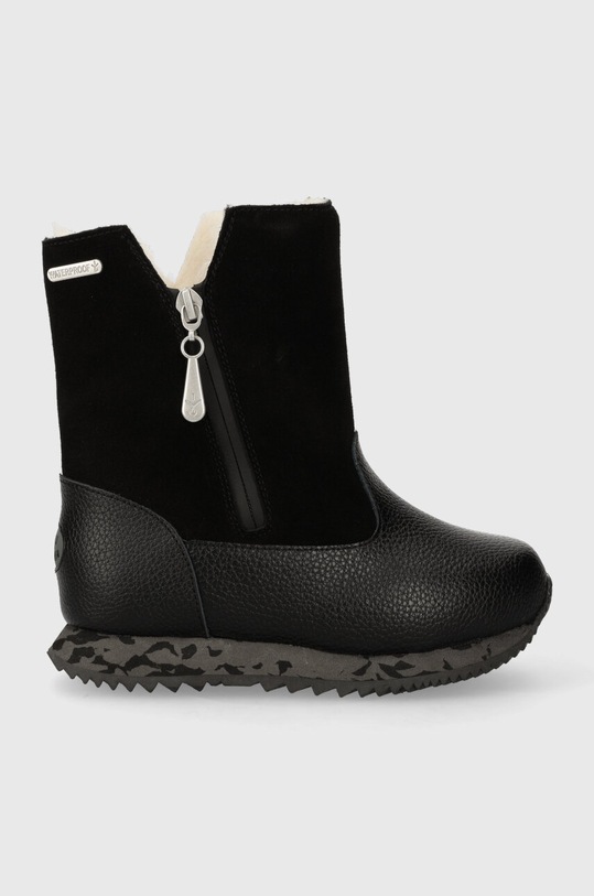 Emu Australia ghete de iarna pentru copii din piele K12941 Baker izolat negru K12941.Baker