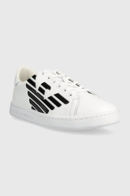 EA7 Emporio Armani gyerek bőr sportcipő XSX101.XOT46 fehér SS24