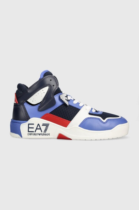 EA7 Emporio Armani sneakersy dziecięce syntetyczny niebieski XSZ005.XOT75