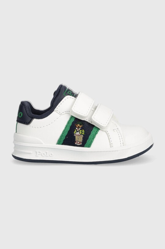 Παιδικά αθλητικά παπούτσια Polo Ralph Lauren απομίμηση λείου δέρματος λευκό RF104323.19.26