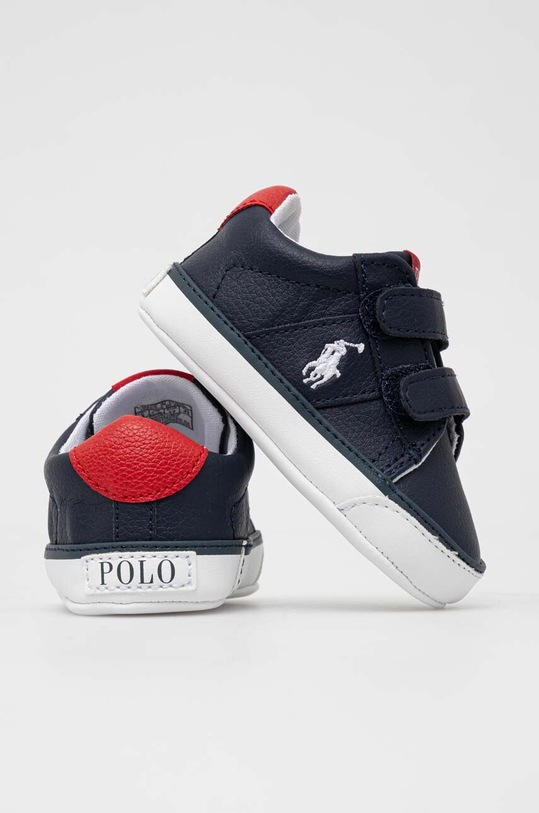 Chłopiec Polo Ralph Lauren buty niemowlęce RL100677 granatowy