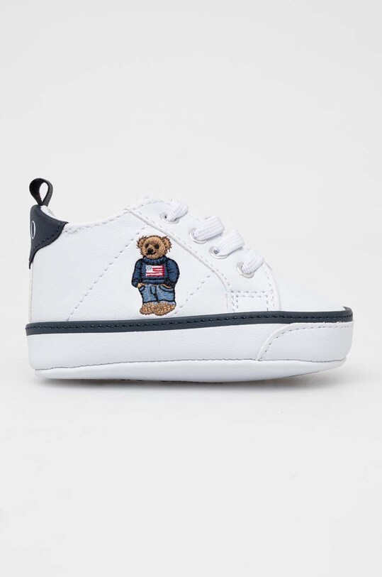 Polo Ralph Lauren buty niemowlęce imitacja skóry licowej biały RL100690