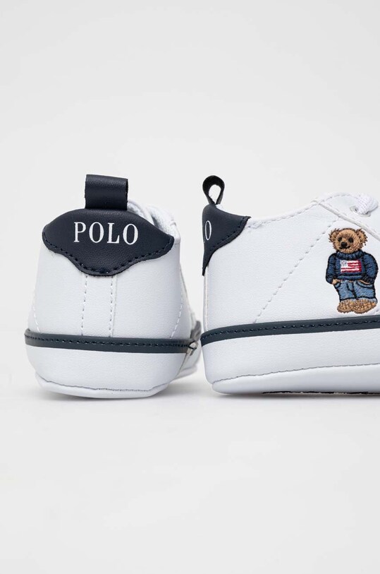 Chłopiec Polo Ralph Lauren buty niemowlęce RL100690 biały