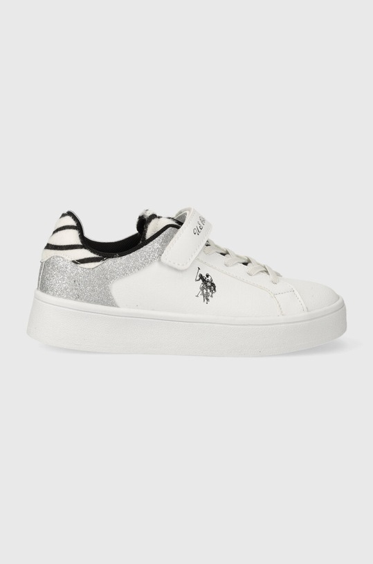 Παιδικά αθλητικά παπούτσια U.S. Polo Assn. απομίμηση λείου δέρματος λευκό BRYGIT001.27.34
