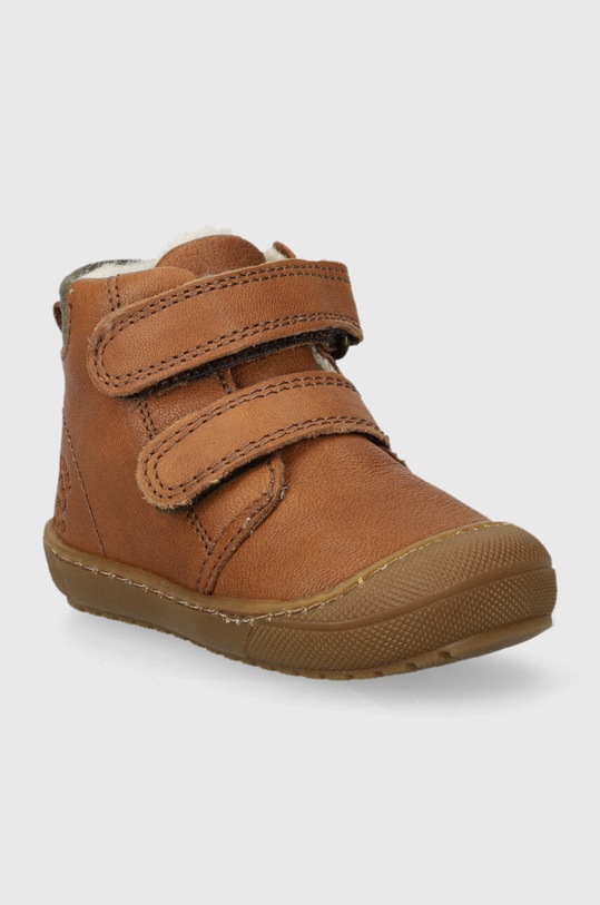 Primigi ghete de iarna pentru copii din piele 4907300 maro AW23