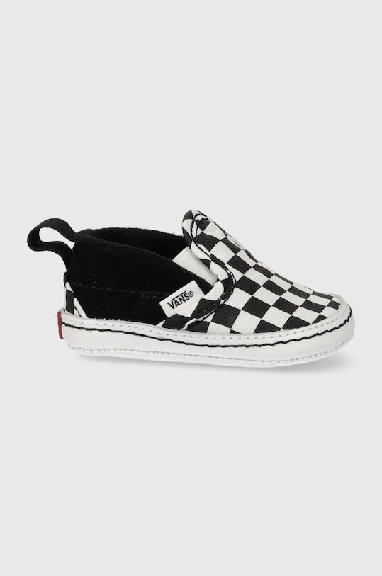 Βρεφικά παπούτσια Vans IN Slip-On V Crib VN0A2XSLFB71 δέρμα σαμουά μαύρο VN0A2XSL