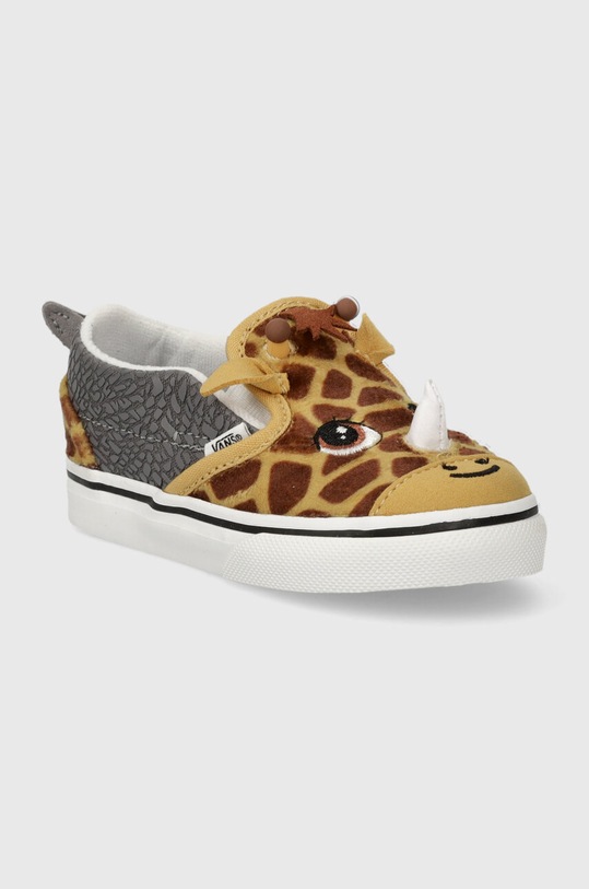 Chłopiec Vans tenisówki dziecięce Slip-On V Rinoceraffe VN000BVAC0V1 VN000BVA żółty