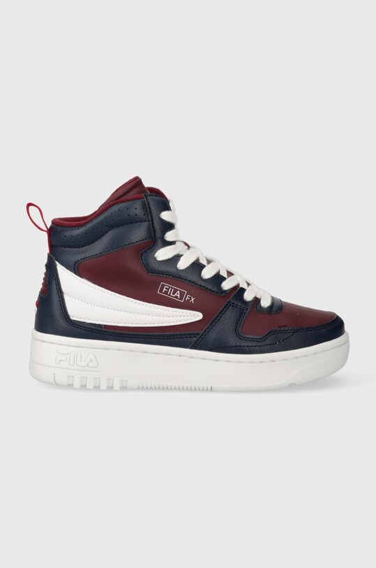 Детские кроссовки Fila FXVENTUNO mid имитация натуральной кожи тёмно-синий FFT0084