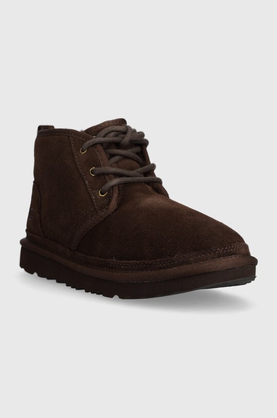 UGG buty zimowe zamszowe dziecięce K NEUMEL II 1017320K brązowy AW23