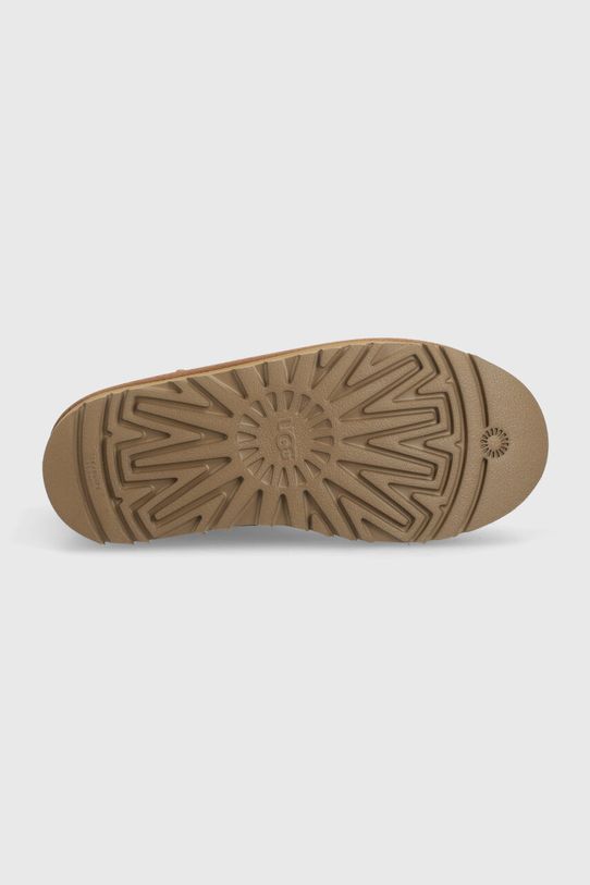 UGG śniegowce zamszowe dziecięce CLASSIC MINI PLATFORM 1143700K beżowy