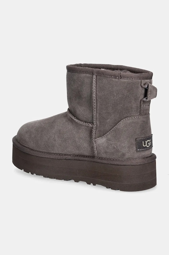 CHLAPEC Dětské semišové sněhule UGG CLASSIC MINI PLATFORM 1143700K hnědá