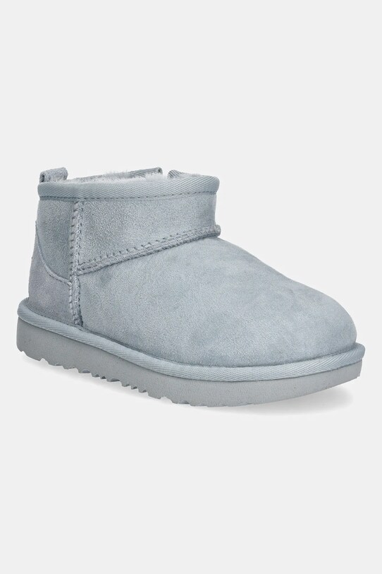 Дитячі замшеві чоботи UGG T CLASSIC ULTRA MINI замша блакитний 1130750T