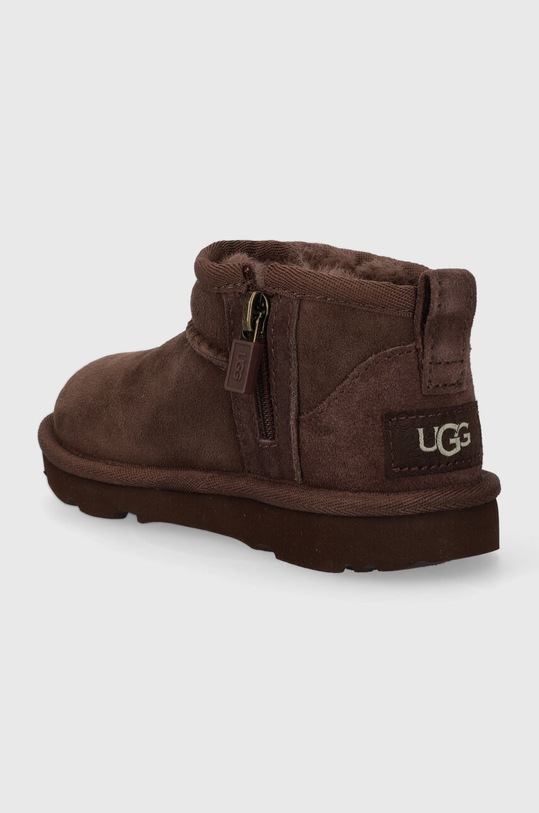 Fiú UGG gyerek hócipő velúrból T CLASSIC ULTRA MINI 1130750T barna