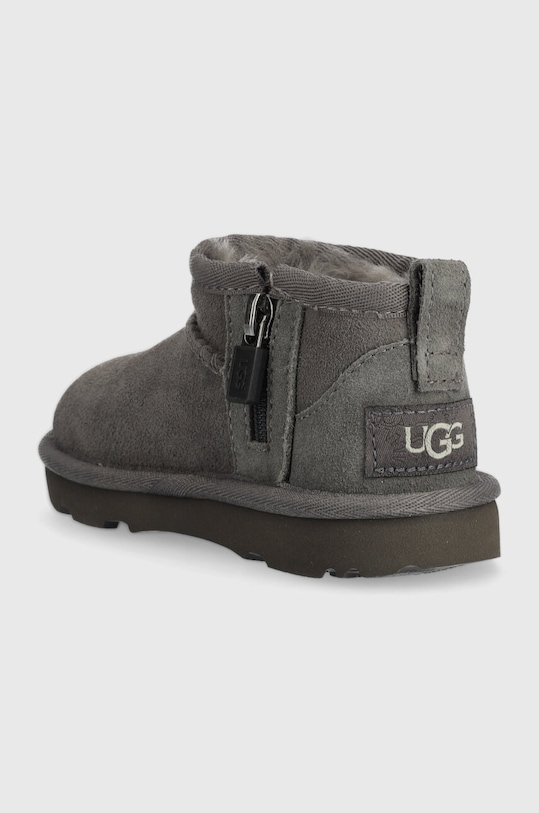 CHLAPEC Dětské semišové sněhule UGG T CLASSIC ULTRA MINI 1130750T šedá