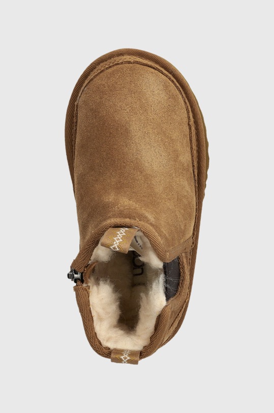 UGG Śniegowce zamszowe dziecięce T NEUMEL CHELSEA beżowy 1143706T