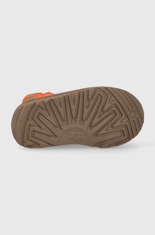 UGG scarpe invernali bambini T CLASSIC MINI ZIPPER TAPE LOGO 1143699T beige