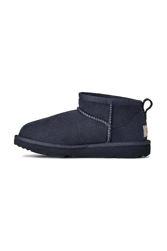 UGG cizme de zăpadă din piele întoarsă KIDS CLASSIC ULTRA MINI bleumarin 1130750K