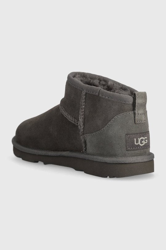 Chłopiec UGG Śniegowce zamszowe dziecięce K KIDS CLASSIC ULTRA MINI 1130750K szary