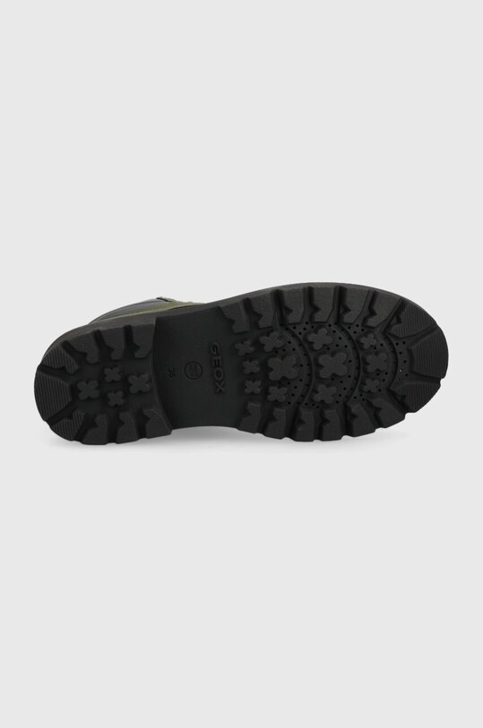 Geox ghete de iarna pentru copii din piele J16FAB 032BC J SHAYLAX J16FAB.032BC.36.41 verde