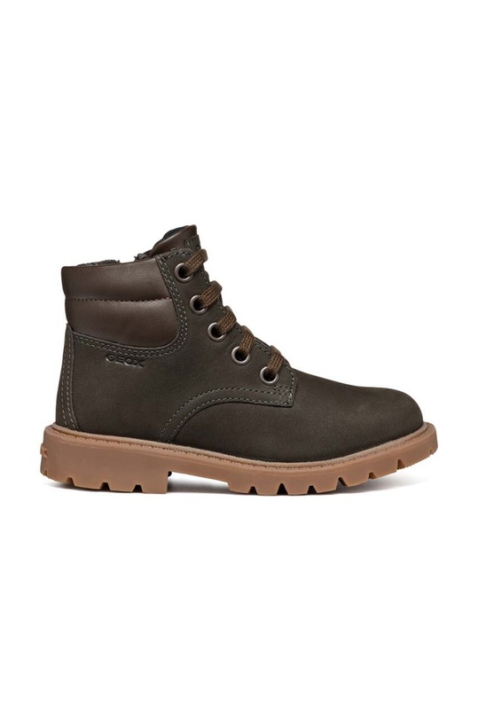 Geox ghete de iarna pentru copii din piele J16FAB 032BC J SHAYLAX J16FAB.032BC.36.41 maro AW24