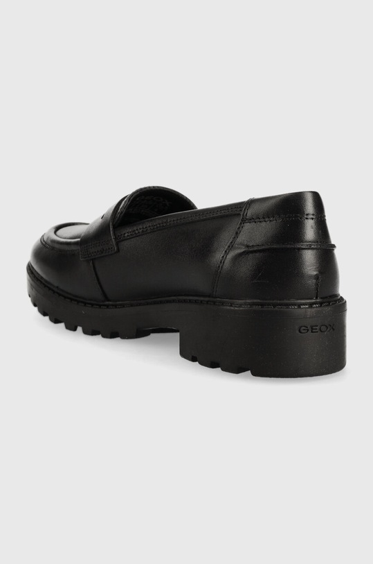 Chlapec Detské kožené mokasíny Geox J3620C.00043.36.41 čierna