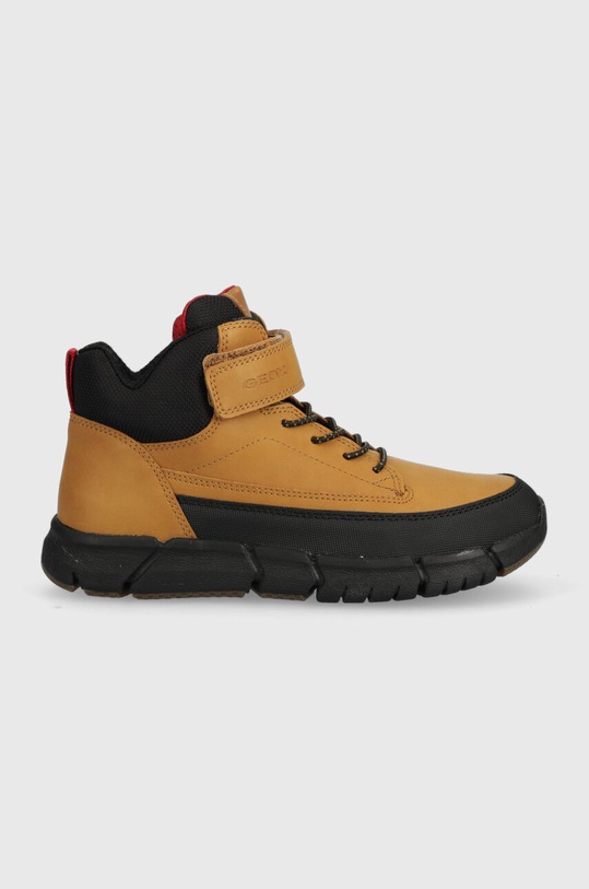 Detské tenisky Geox imitácia kože žltá J369BA.0MEFU.32.35