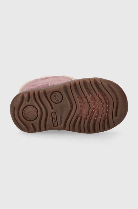 Geox cizme de iarna pentru copii din piele intoarsa B364PB.00022 violet