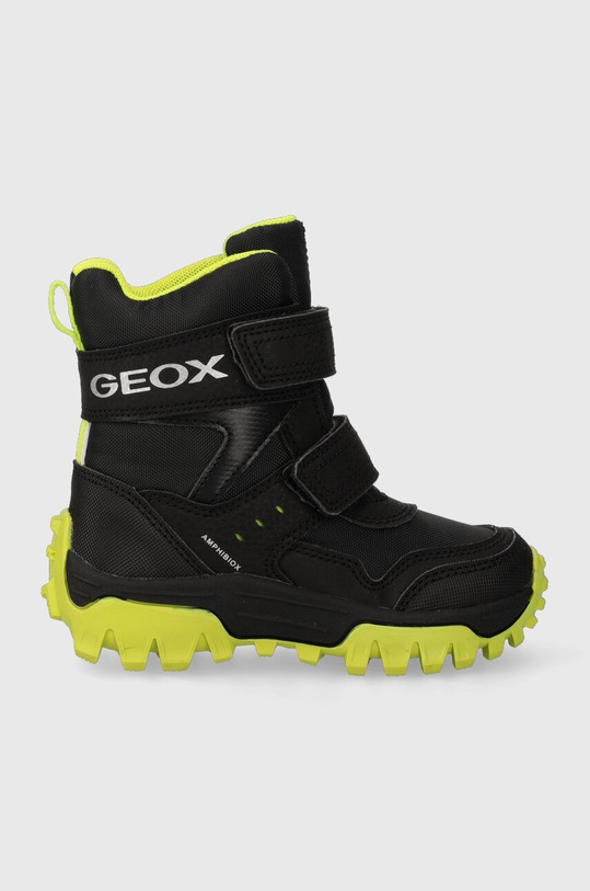 Geox gyerek hótaposó J36FRC 0FUCE J HIMALAYA B ABX szintetikus bőr fekete J36FRC.0FUCE.24.27
