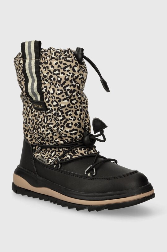 Detské snehule Geox J26EWE 0MNBC J ADELHIDE B AB J26EWE.0MNBC čierna AW23