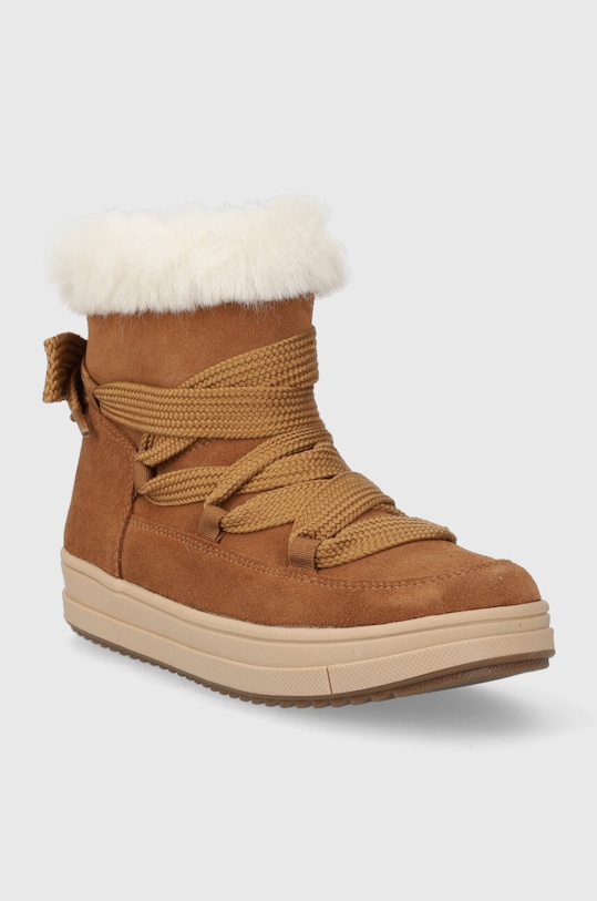 Dječje zimske cipele od brušene kože Geox J36CVA.00022.28.35 smeđa AW23