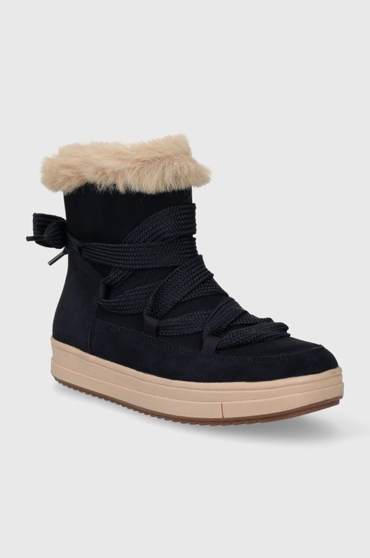 Geox cizme de iarna pentru copii din piele intoarsa J36CVA 00022 J REBECCA WPF J36CVA.00022.36.39 bleumarin AW23