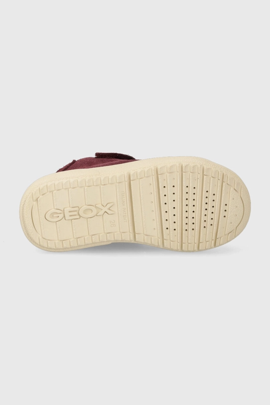 Geox sneakers de piele întoarsă pentru copii J36HYC 022BH J THELEVEN WPF J36HYC.022BH.24.27 violet